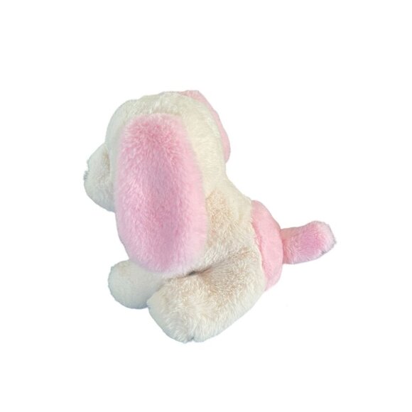 Aurora Eco Nation Plush Puppy Dog Stuffed Animal Soft Toy 10" Pink & White - Picture 4 of 9
